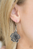 Paparazzi "Petunia Paradise" Silver Necklace & Earring Set Paparazzi Jewelry