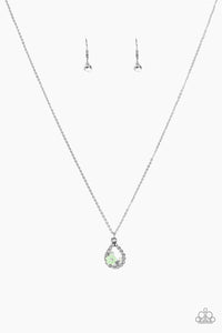 Paparazzi "Serene Spring Showers" Green Necklace & Earring Set Paparazzi Jewelry