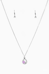 Paparazzi "Serene Spring Showers" Purple Necklace & Earring Set Paparazzi Jewelry