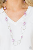 Paparazzi VINTAGE VAULT "Lovely Lady Luck" Purple Necklace & Earring Set Paparazzi Jewelry