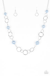 Paparazzi "Darling Duchess" Blue Necklace & Earring Set Paparazzi Jewelry