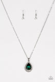 Paparazzi "Because Im Queen" Green Necklace & Earring Set Paparazzi Jewelry