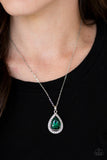 Paparazzi "Because Im Queen" Green Necklace & Earring Set Paparazzi Jewelry