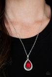 Paparazzi "Because Im Queen" Red Necklace & Earring Set Paparazzi Jewelry