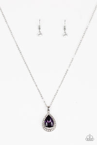 Paparazzi "Because Im Queen" Purple Necklace & Earring Set Paparazzi Jewelry