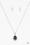 Paparazzi "Because Im Queen" Purple Necklace & Earring Set Paparazzi Jewelry