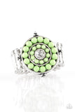 Paparazzi VINTAGE VAULT "High-Tide Pool Party" Green Ring Paparazzi Jewelry