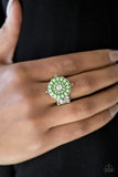 Paparazzi VINTAGE VAULT "High-Tide Pool Party" Green Ring Paparazzi Jewelry