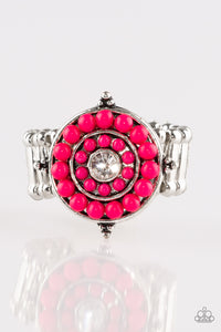 Paparazzi VINTAGE VAULT "High-Tide Pool Party" Pink Ring Paparazzi Jewelry