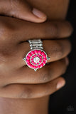 Paparazzi VINTAGE VAULT "High-Tide Pool Party" Pink Ring Paparazzi Jewelry