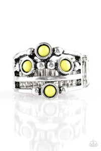 Paparazzi VINTAGE VAULT "Beach House Party" Green Ring Paparazzi Jewelry