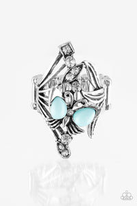 Paparazzi "Beautiful in Butterflies" Blue Ring Paparazzi Jewelry