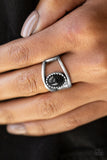 Paparazzi "Summer Tour" Black Ring Paparazzi Jewelry