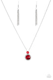 Paparazzi "Date Night Dazzle" Red Necklace & Earring Set Paparazzi Jewelry