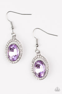 Paparazzi "Imperial SHINE-ness" Purple Earrings Paparazzi Jewelry