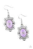 Paparazzi VINTAGE VAULT "Posy Party" Purple Earrings Paparazzi Jewelry