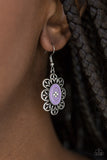 Paparazzi VINTAGE VAULT "Posy Party" Purple Earrings Paparazzi Jewelry