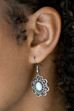 Paparazzi "First and Foremost Flowers" Blue Earrings Paparazzi Jewelry