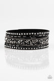 Paparazzi "Rhinestone Rocker" Black 153XX Wrap Bracelet Paparazzi Jewelry