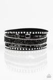 Paparazzi "Rhinestone Rocker" Black 154XX Wrap Bracelet Paparazzi Jewelry