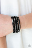 Paparazzi "Rhinestone Rocker" Black 154XX Wrap Bracelet Paparazzi Jewelry