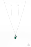 Paparazzi "Time To Be Timeless" Green Necklace & Earring Set Paparazzi Jewelry