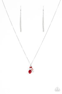 Paparazzi "Time To Be Timeless" Red Necklace & Earring Set Paparazzi Jewelry