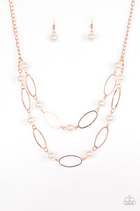 Paparazzi "Best Of Both POSH-ible Worlds" Copper Necklace & Earring Set Paparazzi Jewelry