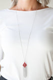 Paparazzi VINTAGE VAULT "Color Me Capricious" Red Necklace & Earring Set Paparazzi Jewelry