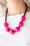 Paparazzi VINTAGE VAULT "Oh My Miami" Pink Necklace & Earring Set Paparazzi Jewelry