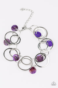 Paparazzi "Total SHELL-Out" Purple Bracelet Paparazzi Jewelry