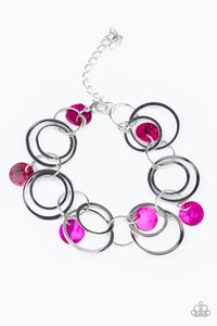 Paparazzi VINTAGE VAULT "Total SHELL-Out" Pink Bracelet Paparazzi Jewelry