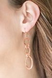 Paparazzi "Radical Revolution" Copper Earrings Paparazzi Jewelry