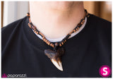 Paparazzi "Another One Bites the Dust" Brown Mens Necklace Unisex Paparazzi Jewelry