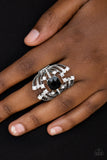 Paparazzi "Here Comes The Champ" Black Ring Paparazzi Jewelry