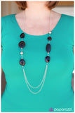 Paparazzi "A Shot In the Dark" Black Necklace & Earring Set Paparazzi Jewelry