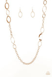 Paparazzi VINTAGE VAULT "Chain Cadence" Gold Necklace & Earring Set Paparazzi Jewelry