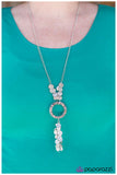Paparazzi "Chime In" Silver Necklace & Earring Set Paparazzi Jewelry