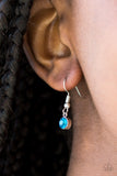 Paparazzi VINTAGE VAULT "I Am Queen" Blue Necklace & Earring Set Paparazzi Jewelry