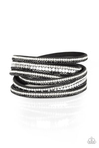 Paparazzi "Rock Star Attitude" Black 161XX Wrap Bracelet Paparazzi Jewelry