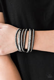 Paparazzi "Rock Star Attitude" Black 161XX Wrap Bracelet Paparazzi Jewelry