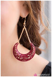 Paparazzi "Over The Moon" Red Earrings Paparazzi Jewelry