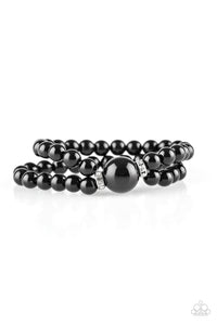 Paparazzi "Romantic Redux" Black Bracelet Paparazzi Jewelry