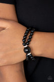 Paparazzi "Romantic Redux" Black Bracelet Paparazzi Jewelry