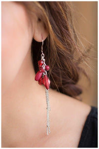 Paparazzi "Elementary, My Dear - Red" earring Paparazzi Jewelry