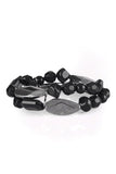 Paparazzi "Rockin Rock Candy" Black Bracelet Paparazzi Jewelry