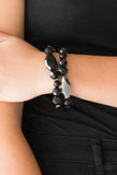 Paparazzi "Rockin Rock Candy" Black Bracelet Paparazzi Jewelry