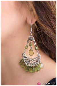 Paparazzi "My Valentine - Green" earring Paparazzi Jewelry