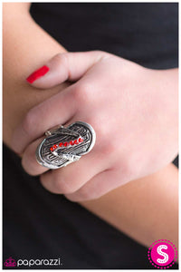 Paparazzi "In A Flash" Red VINTAGE VAULT Ring Paparazzi Jewelry