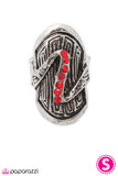 Paparazzi "In A Flash" Red VINTAGE VAULT Ring Paparazzi Jewelry